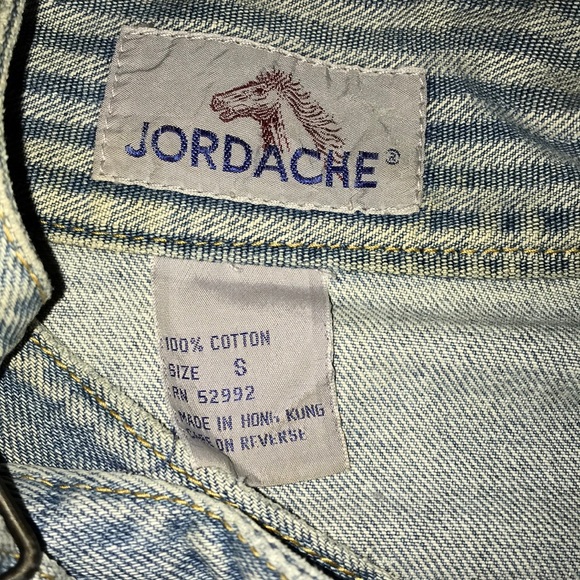 Vintage Jordache Jean Jacket Size Small Rare - Picture 2 of 4